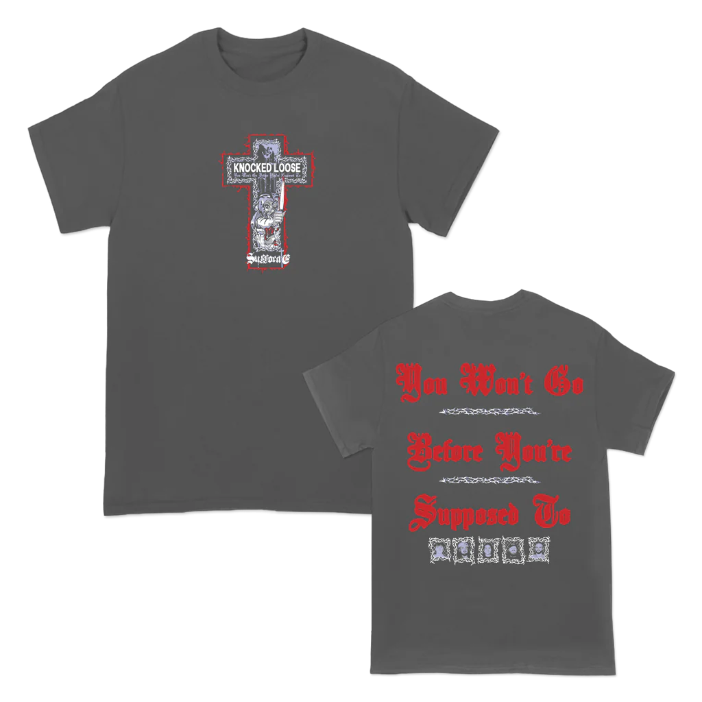 KNOCKED LOOSE GIRL KNIFE SUFFOCATE TEE