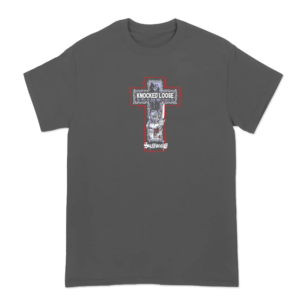 KNOCKED LOOSE GIRL KNIFE SUFFOCATE TEE - Image 2